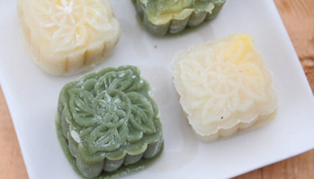 抹茶双色冰皮月饼制作方法与配方